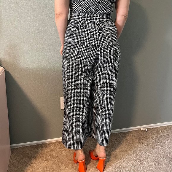 BR navy houndstooth jumpsuit - Picture 3 of 4
